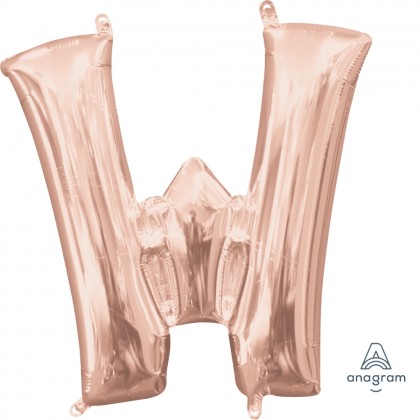 L16 16" (ROSE GOLD) Letter W